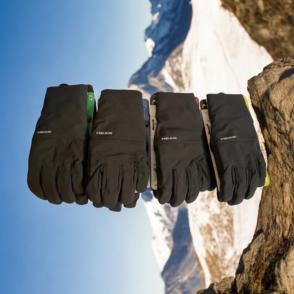 HEAD Men’s Breathable Sensatec Hybrid Gloves -Black‎ , NEW VARIETY
